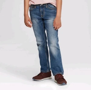 Jungen Stretch Straight Fit Jeans-Cat & Jack mittelblau Husky 14 - Bild 1 von 6