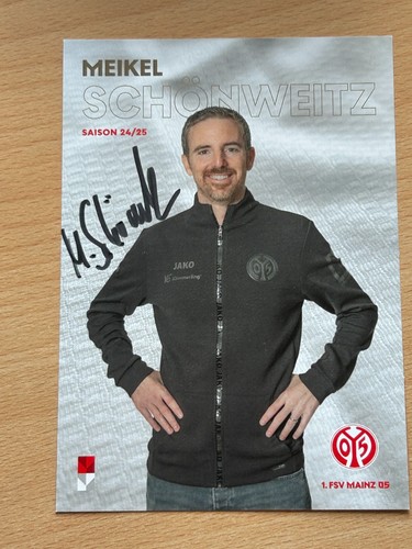 Meikel Schönweitz 1. FSV Mainz 05 Autogrammkarte original signiert ...