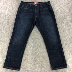 Lucky Brand Mens Jeans 36x30 Blue Relaxed Straight 181 Mid Rise Dark Wash - Picture 1 of 14