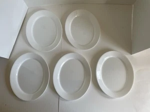 Menge 5 Corelle Winter Frost weiß kleine Platten 9,5"x7,5" Größe - Bild 1 von 6