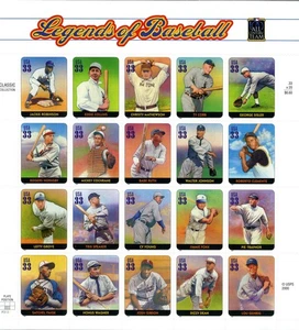 SC# 3408 - 2000 33¢ - Legends of Baseball - Mint Sheet of 20 Stamps - Picture 1 of 1