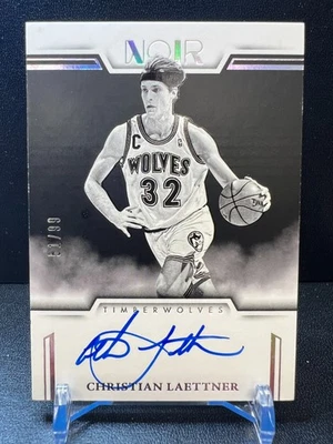 2024 Noir Christian Laettner Noir Auto 51/99 - Timberwolves Foto 1 de 4