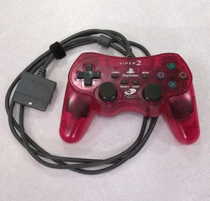 PS2 Playstation 2 Dualshock Controller NYKO Viper 2 Turbo - FOR PARTS OR REPAIR - Picture 1 of 6