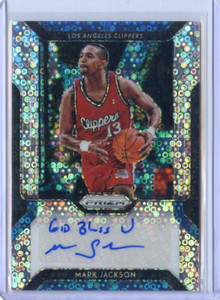 2018-19 PANINI PRIZM FASTBREAK DISCO SILVER AUTO MARK JACKSON CLIPPERS