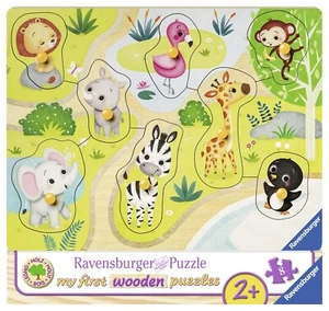 RAVENSBURGER - Puzzle de Madera - 8 Piezas - Animales del Zoológico - 22 x 24... - Imagen 1 de 1