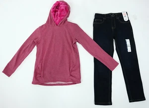 Boys 2 Piece Long Sleeve Sweatshirt Hoodie Slim Fit Jeans Size 10 NEW - Picture 1 of 4