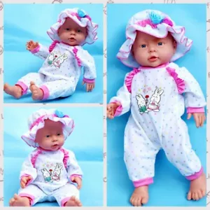 COSDOLL 15~17" Reborn Baby Dolls Newborn Baby Clothes W/Hat 2PCS/Set Doll Outfit - Picture 1 of 12