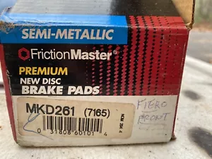 Pontiac FIERO 1984-87 FrictionMaster MKD-261 Disc Brake Pad Pads Set - Picture 1 of 3