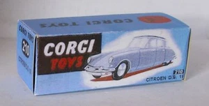 Caja Repro Corgi Nº210 Citroen DS 19 Caja Azul - Imagen 1 de 1