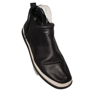 Scarpe da ginnastica slip on alla moda Taryn Rose Freddie taglia 10 nere in finta pelle - Foto 1 di 12