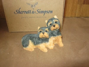 SHERRATT & SIMPSON PAIR OF YORKIE PUPS - Picture 1 of 3
