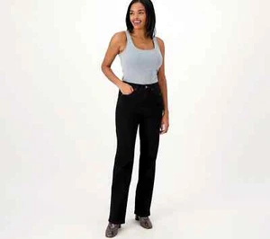 #1311 Peace Love World Petite Black Double Side Seam Jeans Size 2P - Picture 1 of 2