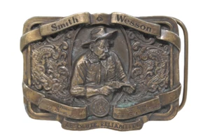 Smith and Wesson Belt Buckle Absolute Reliability 1989 Bergamot Foundry - Afbeelding 1 van 4