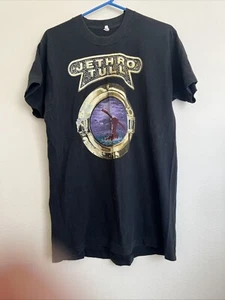 Vtg 1989 JETHRO TULL Band T Shirt XL Black Rock Island Brockum Single Stitch - Picture 1 of 10
