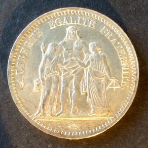 France - 3rd Republic - Superbe Monnaie 5 Francs 1873 A - Type Hercules (2) - Picture 1 of 2