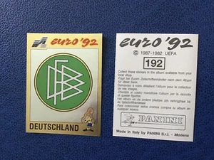 PANINI EURO 92 SVEZIA 🇸🇪 ⚽️ N 192GERMANIA SCUDETTO 🇩🇪NUOVA CON RETRO - Picture 1 of 1