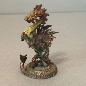Franklin Mint Zinnfigur Kingdom of Xanth Dungeons Drachenkönig 1989 RAR - Bild 1 von 3