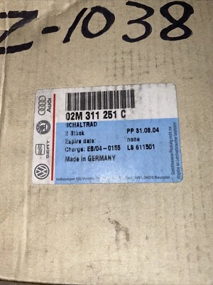 Nuevo engranaje de transmisión manual genuino OEM para Audi Volkswagen 02M-311-251-C Foto 1 de 3