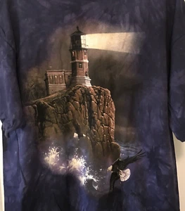 The Mountain Ted Blaylock Lighthouse 1999 Shirt XXL 2XL Dye Graphic Tee NWT - Picture 1 of 9