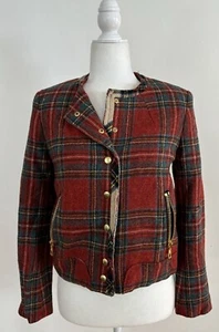Rag & Bone Harvard Tartan Plaid Wool Jacket Size 4 - Picture 1 of 8