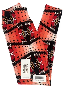 NEU OS Lularoe Leggings Einheitsgröße (Gr. 2-10) Disney Queen Alice im Wunderland weich - Bild 1 von 8