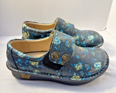 全新 女式 木屐 阿尔及利亚 By PG Lite 尺寸 EU 35 US 5-5.5 蓝色/黄色 华丽 — 第 1/4 张图片