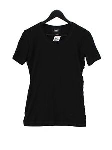 Dolce & Gabbana Women's T-Shirt UK 12 Black 100% Cotton Basic