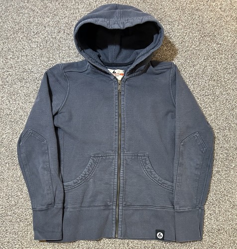 VETEMENTS Felpa con cappuccio American Giant donna M blu navy full zip pesante da lavoro USA cotone