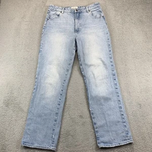 Rollas Womens Original High Rise Straight Leg Jean Size 32 Light Wash Denim - Picture 1 of 7
