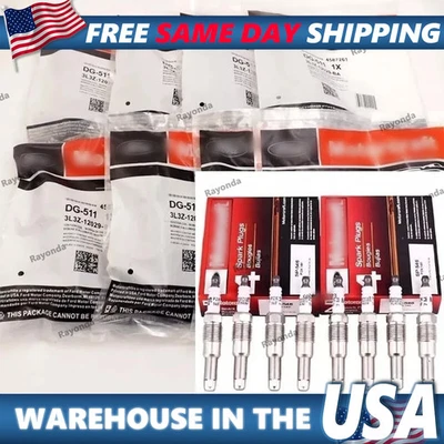 8 juegos de bobinas de encendido y bujías DG511 SP546 para Motorcraft F150 Ford Lincoln Foto 1 de 4