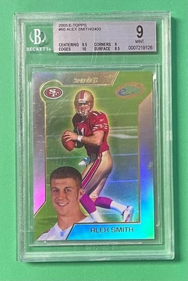 2005 TOPPS ETOPPS ALEX SMITH /2400 #60 BGS 9 MINT 49ERS - Image 1 of 2