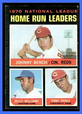 1971 年 Topps Billy Williams Johnny Bench Tony Perez #66 Ex — 第 1/3 张图片