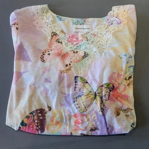 Alfred Dunner Damen Bluse 3/4 Arm Gartenparty Gr. L Neu Mit Etikett - Bild 1 von 11