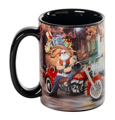 Harley-Davidson 2025 Biker Santa Ceramic Mug - Holiday Special Mug - 15 Oz. - Image 1 of 2