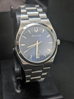 Bulova Ladies Classic Surveyor Watch-Blue, Box And Papers - Image 1 of 4