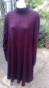 Apt 9 Borgoña Manga Larga Suéter Tejido Vestido Largo Completo Talla XXL NUEVO CON ETIQUETAS - Imagen 1 de 1