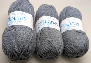 3 Matched Skeins - Berroco Lanas - 100% Wool 100g/219 yds - 95120 Stormy DS - Picture 1 of 2