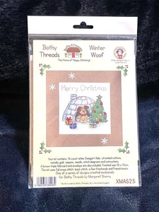 Christmas Cards To Make Using Counted Cross Stitch-Pack Of 16 (10” x 10”) - Picture 1 of 3