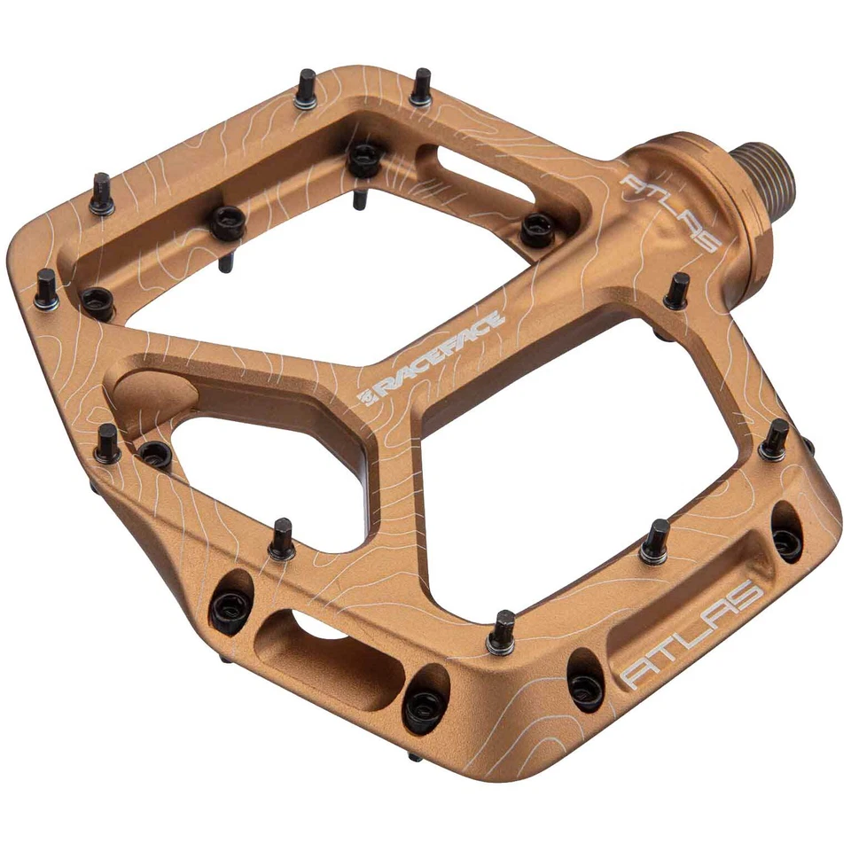 Race Face Atlas Platform MTB Mountain Bike Pedals Kash Money Gold - Image 1 of 1