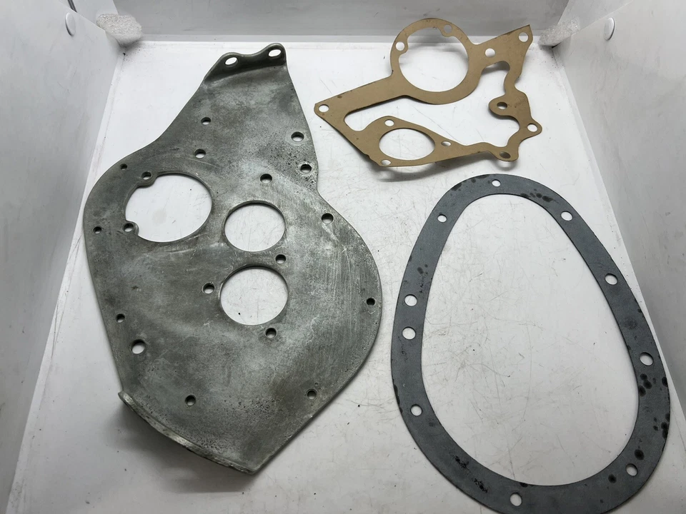 Midget Sprite Engine Front Plate 12G1309 948 1098 1275 1958-1974 & 12G619 Gasket - Image 1 of 4