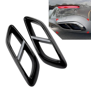 Rear Throat Exhaust Pipe Outlet Cover Black For Mercedes-Benz CLE Coupe 2024+ - Picture 1 of 9