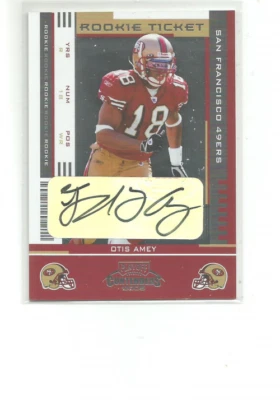 2005 PLAYOFF CONTENDERS #194 OTIS AMEY  AUTO  RC F27 - Image 1 of 2