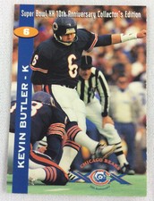 NFL 1995 Chicago Bears 10th Anniversary Super Bowl Card-Kevin Butler