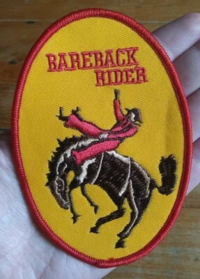 BAREBACK RIDER PRO RODEO COWBOY BRONC NFR COLLECTORS PATCH - Image 1 of 4