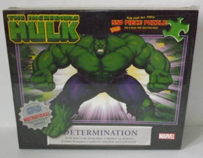 The Incredible Hulk Determination Puzzle 550 Pieces 2003 Marvel Master Pieces - Image 1 of 4