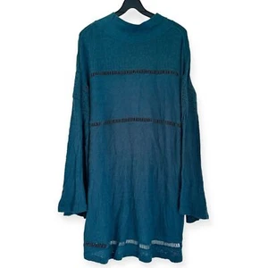 Top tunica Free People in maglia all'uncinetto con maniche a campana taglia large - Foto 1 di 7