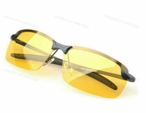 Yellow Night Vision Driving Outdoor Eyewear Polarized Sunglasses Glasses - Picture 1 of 4