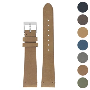 DASSARI Oiled Nubuck Leather Watch Band Strap 18mm 19mm 20mm 21mm 22mm - Picture 1 of 12