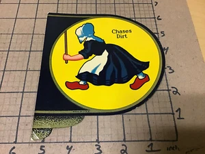 Vintage Original - DUTCH CLEANSER - chases dirt - decal - usued 1930's or so #1 - Picture 1 of 3