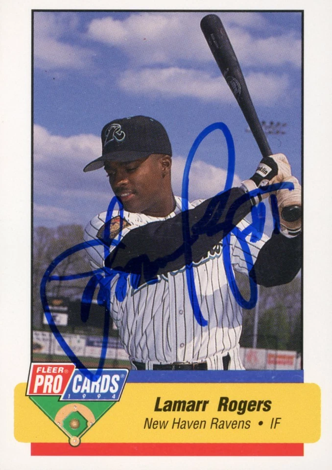 1994 New Haven Ravens LAMARR ROGRERS Signed Card autograph ROCKIES rc - Image 1 of 1
